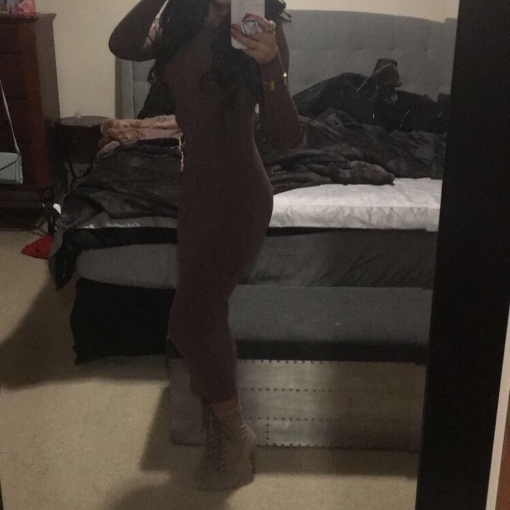 Light Brown NakedWardrobe Midi Dress